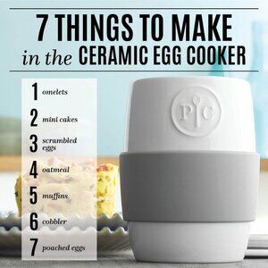Pampered Chef Ceramic Egg Cooker NWOT